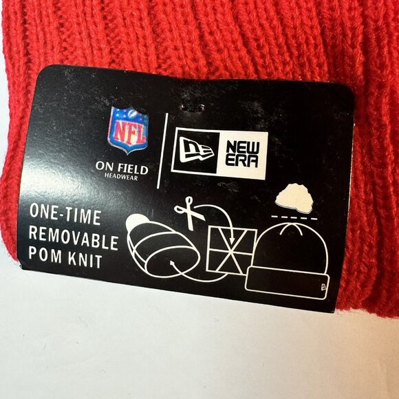 San Francisco 49er’s New Era Winter Knit Hat Beanie Fleece Lined One Size NWT. - Picture 8 of 9